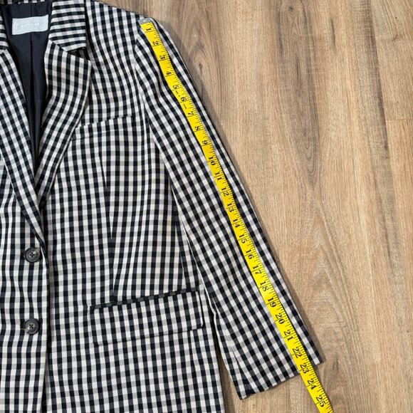 Everlane Oversized Gingham Blazer Plaid Biege Business Office Tencel Cotton 2 - Picture 11 of 11